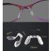 Soft Silicone Nose Pads - 2 Pairs - Eyeglass Repair Nose Bridge Pads for Glasses & Sunglasses - Clear - International Shipping Available - Buy Online on GoSupps.com