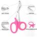 CE Certified Pink 7.5 Utility Bandage Scissor | Tuff Cut Fire Rescue Trauma Shears | Paramedic & Nurse First Aid Medical Scissors - Buy Online on GoSupps.com