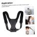 GLEAVI Adjustable Posture Brace - Hunchback Support Strap for Men & Women | Breathable Fabric 25x27cm Black - Buy Online on GoSupps.com