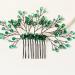 Ipetboom Green Branches and Leaves Hair Comb Rhinestone Hair Wedding D cor Bridal Hair Comb Bride Hair Clip Bride Wedding Hair Comb Styling Hair Clips Crystal Banquet Leaf Metal - Buy Online on GoSupps.com