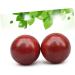 Gleavi 6 STK Wooden Massage Balls - Smooth Round Massage Rolls for Asian Meditation & Healthcare - Red Chinese Wellness Tool - Buy Online on GoSupps.com