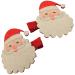 Topkids Accessories Christmas Hair Clips for Girls Hair Clips Women Cute Festive Themed Crocodile Clips Hair Pairs and Single Small Hair Clips Christmas Polar Bear and Penguin Curl Clips (Santa Claus)