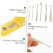 DOITOOL 3 Sets Ear Picking Tool Silicone Remover Earwax Removal Kit - Stainless Steel Ear Picks - Golden - 11.5X2.7X1cm - 3pcs - Buy Online on GoSupps.com