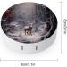 Winter Wildlife Elk Deer Contact Lens Travel Kit | Portable Cute Contact Box with Mirror for Outdoor Use - Buy Online on GoSupps.com