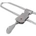 Hand Tools for Suspended Blankets - Rust-Free Stainless Steel Lever Grille Clamp Set (10 Pieces) for Renovation - Silver-Black Horizontal Hold - Buy Online on GoSupps.com