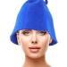Yardwe 2-Piece Wool Felt Sauna Hat Set for Men & Women - Blue Water-Absorbing Shower Cap for Hair Protection - Buy Online on GoSupps.com