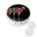 Contact Lens Case Martini Drink Print Plastic Contact Lens Case contact Lens Care Box ontact Lens Travel Box