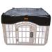LOOBANI Pet Playpen Mesh Fabric Top Cover, Dog Playpen Cover Provide Shaded Areas for Pets, Cover for Dog Playpen for Indoor/Outdoor Use, Fits 36" Playpen 4-Panel (Note: Cover Only!!) Cover for 36inch 4 Panel Black