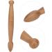 Ergonomic Wooden Acupunkt Massage Stick - 2 Ends Foot & Hand Roller for Home Travel & Office Muscle Relief - Buy Online on GoSupps.com