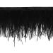 2 Yards Black Ostrich Feathers Fringe Trim Ribbon for Sewing & Crafts - 3-4 inch Width - Buy Online on GoSupps.com