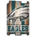 WinCraft NFL New England Patriots Wooden Fence Sign Black