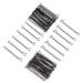 minihope Bobby Pin  Hair Pins Crimped Black and Brown  2 Inches  120 Count (Pack of 1)