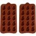 Silicone Chocolate 4pcs Pudding Silicone Tray Jelly Festival Molds Moulds Droplet Gummy Reusable Cube Parties Color Mini Cookie Trays Cake Cute Bar Cuake /1139 - Buy Online on GoSupps.com