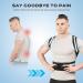 Adjustable Posture Corrector for Men & Women | XXL Back Support Braces for Pain Relief | Comfortable Lumbar Straightener - Black - Buy Online on GoSupps.com