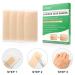 Professional Silicone Scar Removal Sheets - 4 Reusable pcs (Green) - For C-Section Surgery, Burn, Keloid, Acne - Drug-Free Solution - 2 Month Supply - Buy Online on GoSupps.com