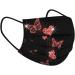 Ypinglonk 10-Piece Black Disposable 3-Layer Mouth Protection with Rhinestone Butterfly Motif - Breathable Non-Woven Face Masks for Adults | International Shipping Available - Buy Online on GoSupps.com