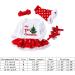 Winmany Newborn Baby Girls Christmas Romper Tutu Dress Outfit Set 1-2 Years - Buy Online on GoSupps.com