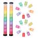 Yoseng Soft Bristle Finger Ink Blending Brushes Daubers for Painting Drawing Ink Card Making Commodities for Finger Painting with Crafter Color Coded Handles Ink Blending Tool(2 Pack) Light Color