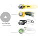 XINART 45mm Rotary Cutter Blades (10-Pack) for Fiskars/OLFA/Cricut/Nicapa - TriangleHole Blades for Crafts, Quilting, Sewing - Non-Titanium Plating - Buy Online on GoSupps.com