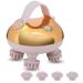 Juchrzey Hand Haar mass agent with 8 silicone massage heads scalp-knet vibration device IPX7 waterproof for hair growth stress relaxation gold