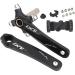 Goyappin Bike Cranksets, 170mm 104 BCD Bike Crank Arm Set, with Bottom Bracket Kit and Chainring Bolts, for Road Mountain Bicyle(1 Pair) Black