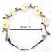 Flower Crown Daisy Garland Headband | Adjustable Elastic Ribbon | Wedding Festival Party | 8-Pack - Buy Online on GoSupps.com