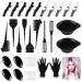Aipaide hair color tool 30 parts professional hair color coloring set with hair dyel brush brushes hair clipping gloves F rdekleichen ear covering mixing spatula for DIY salon