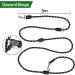 Premium Tavada Dog Leash for Large Dogs - 3m Adjustable Nylon with Double Carabiners - Ideal for Medium & Large Breeds - Black - Buy Online on GoSupps.com