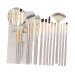 Housoutil 1 Set Set Makeup Brush Set Blush Brush Shadow Brush Blush for Cheeks Eyebrow Brush Powder Brush Eyebrow Comb Wood Handle Brush Foundation Brush Mix Mascara Setting Powder Travel