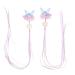 minkissy 2 Pairs Hanfu Headwear Cute Hair Accessories Kanzashi Hair Clip Hair Clips for Kimono Hair Pin Kimono Hair Clip Side Clamp Hair Clip Kids Decor Miss Metal Acrylic Girl Purple China