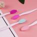 Double Side Nose Brush Silicone Beauty Nasal Blackhead Removing Long Handle Blackhead Clean Tools Skin Cleaning Tools for Home- Yellow - Buy Online on GoSupps.com