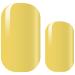 AVOA Beauty nail foil - "Mellow Yellow" opaque pastel yellow single-coloured design 16 thin self-adhesive long-lasting nail wraps