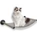 NEECONG Cat Hammock Wall Mounted Cat Wall Shelves Furniture for Sleeping, Playing, Climbing, Lounging - Metal Bracket Easily Holds up to 45 lbs Single bed