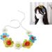 amangul Ethnic Crochet Headband Bohemian Bandanas Headpiece Knitting Flower Tiaras Wide Hairband Women Gypsy Fashion Accessory - Buy Online on GoSupps.com