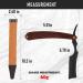 Stainless Steel Cut Throat Razor Kit with Single Edge Blades for Men - Perfect for Barber, Home, and Salon Use - Maroont158 - Buy Online on GoSupps.com