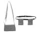 Mastectomy Drain Holder Pouch Soft Adjustable Reusable Breast Surgery Drainage Pouch with Shower Bag(Gray)