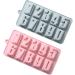 HOMSFOU 3pcs Ice Cube Mold Fondant Molds Soap Silicone Molds Silicone Candle Molds Number Molds De para Gelatinas Molds for Chocolate Ice Cube Silicone Molds Candy Cake 20.8*11.2*1.9cmx3pcs As Shownx3pcs - Buy Online on GoSupps.com