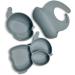 RUACH Home Goods Silicone Suction Plates for Baby - Baby Feeding Set in Powder Blue - Buy Online on GoSupps.com