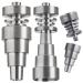 10/14/18mm Male & Female 6 in 1 Universal Dab Nail for Rigs E-Nails & Torches - Titanium Dab Nail Smoking Tool for Wax Oil & More