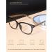 Shop GQUEEN Large Frame Horn Glasses - Stylish UV400 Fake Nerd Glasses for Men & Women - Black Brown - Buy Online on GoSupps.com
