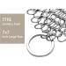 Chain Mail Cast Iron Scrubber 7x7 - Metal Cleaner for Cast Iron Pans, Skillets, Woks, Griddles, and BBQ Grills - Buy Online on GoSupps.com