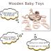 Promise Babe 11pc Wooden Montessori Baby Toy Set - Organic Elephant & Bird Handmade Pendant Rings for Shower Gift - Buy Online on GoSupps.com