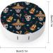 Mexican Sugar Skulls Chili Round Case For Contact Lens Kit Storage Box with Mirror Printed - Buy Online on GoSupps.com