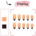 24Pcs Halloween False Nails - Cute Ghost Designs, Medium Almond French, Black Border, Press On Acrylic Nails for Women and Girls - Yellow Plaid Nail Art Accessories - Buy Online on GoSupps.com