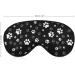 White Gray Paw Print Sleep Mask for Women | Adjustable Eye Shades with Elastic Strap - Perfect for Travel & Relaxation - Buy Online on GoSupps.com