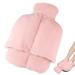 SWAWIS Foot warmers without electricity 2 in 1 foot warmer Foot warmer Heat bottle Feet 2L footwarm bottle Heat bottle for the feet soft and convenient footworm bottle for women men adults (pink 40x36cm) pink 40x36 cm