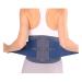 Back Brace Lumbar Support Back Brace Adjustable Lumbar Support Belt Keeps Posture Corrector Waist Trainer Waist Belt(Medium) Medium Blue