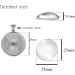 OBSEDE 80pcs Pendant Bezels and Clear Cabochon Domes Set for Jewelry Making - 40pcs Silver Pendant Trays with 40pcs Glass Cabochons 1 inch - Resin Craft Supplies - Buy Online on GoSupps.com