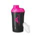 Amity Union women protein Shaker 800 ml black pink deluxe - original protein shaker leak -proof - BPA free with sieve scale for creamy whakes gym fitness mug for isolates sport drinks