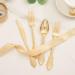 200 Pieces Gold Plastic Silverware Disposable - Elegant Gold Utensils for 50 Guests - Perfect for Weddings and Parties - Buy Online on GoSupps.com